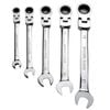Craftright 5 Piece Flexible Ratchet Spanner Set