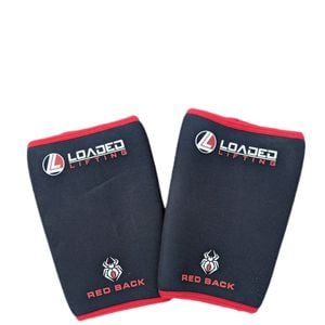 Loaded Lifting Red Back Knee Sleeves size 5XL