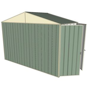Build-a-Shed 3.0 x 1.5 x 2.3m Gable Double Hinged Side Doors Shed - Green