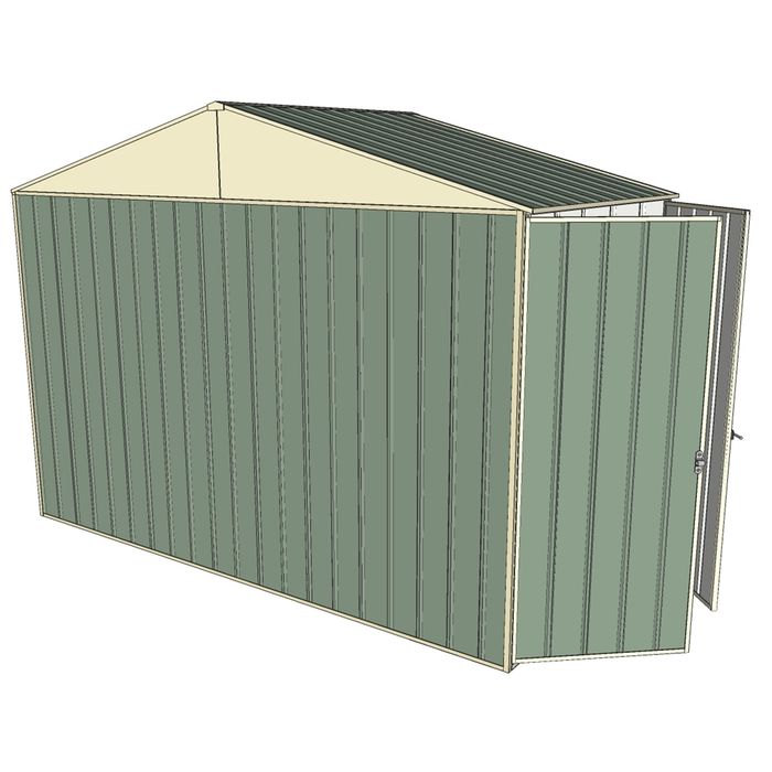 Build-a-Shed 3.0 x 1.5 x 2.3m Gable Double Hinged Side Doors Shed - Green