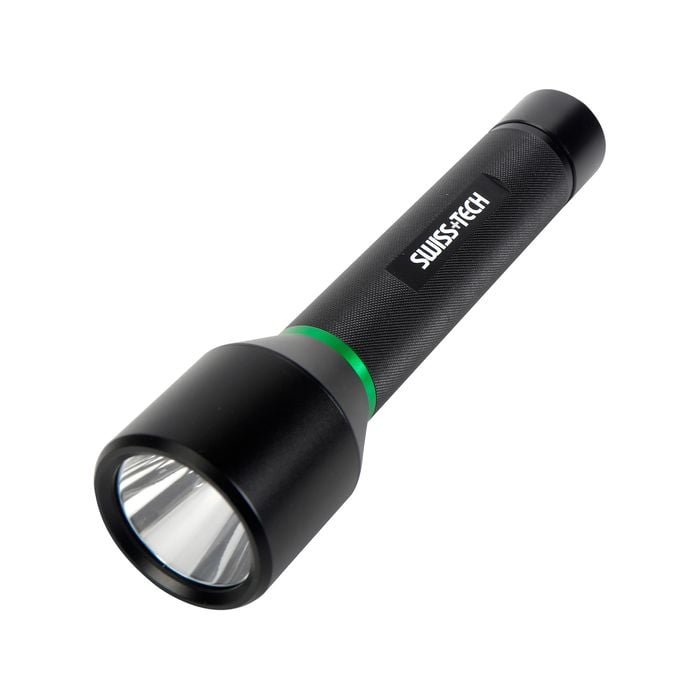 SWISS+TECH 1000lm Dual Power Rechargeable Flashlight