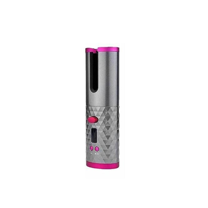 Wireless Rotating Hair Curler with LCD Display & Timer