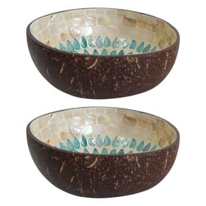 2PK LVD Sunflower 13cm Decorative Coco MOP Bowl Home Decor Round