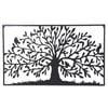 P&P 90×1×54cm Black Tree of Life Metal Wall Decor for Living Rooms, Bedrooms & Offices, Modern Art Piece