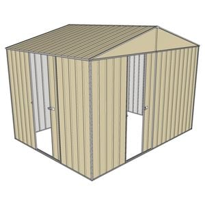 Build-a-Shed 3.0 x 2.3 x 2.3m Gable Single Sliding Side Door Shed - Cream