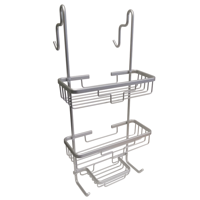Barelli Aluminium Over Screen Bathroom Shower Caddy