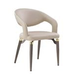 Eureka Chantilly, Upholstered Dining Chairs Set of 2, Beige