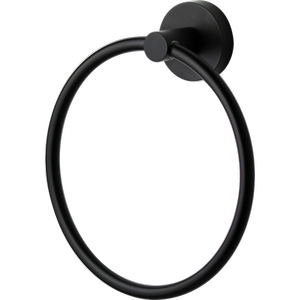 MIXX Chia Matt Black Round Towel Ring