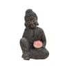 Cole & Bright Solar Meditating Buddha With Lotus