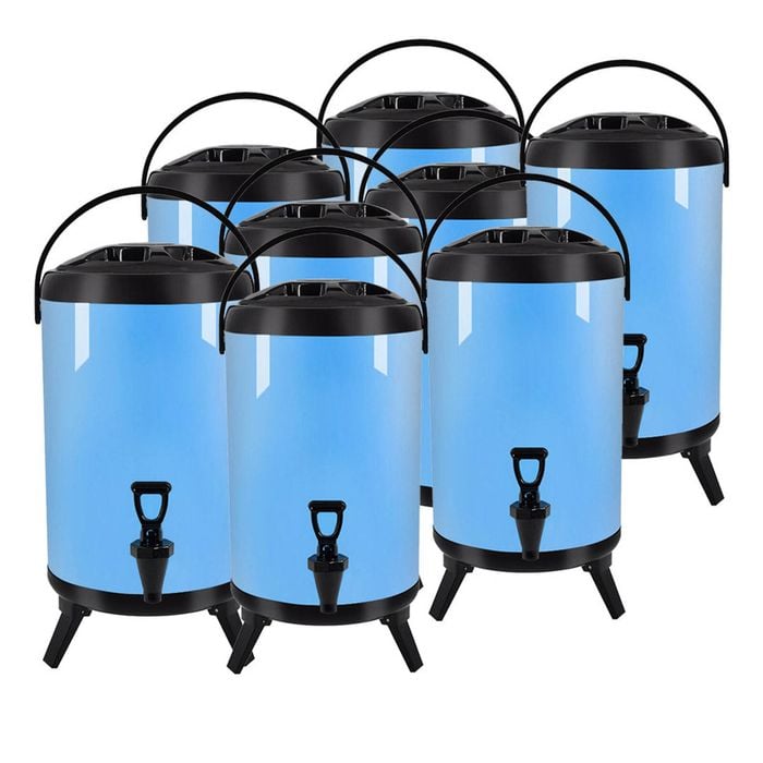 SOGA 8X Stainless Steel Insulated Beverage Dispenser with Tap 14L Blue