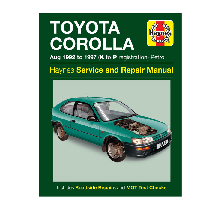 Toyota Corolla Petrol (Aug 92 - 97) Haynes Repair Manual