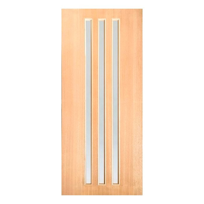 Woodcraft 2040 x 820 x 40mm Entrance Door St Clair Frosted Safety Glass SD23