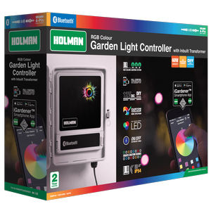 Holman RGB Colour Bluetooth Garden Light Controller With Inbuilt Transformer