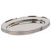 Argon Tableware 3x Oval Serving Platters - 35 x 24cm - Stainless Steel Dinner Tray Oval Plate Small Appetizer Serving Dishes