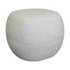 Modern Furniture ROCCO Indoor & Outdoor Pebble Side Table Stool - White Concrete