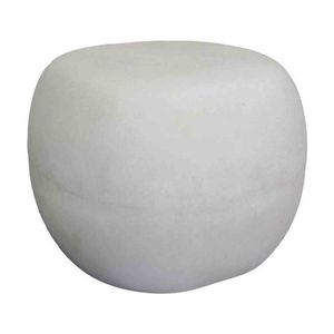 Modern Furniture ROCCO Indoor & Outdoor Pebble Side Table Stool - White Concrete
