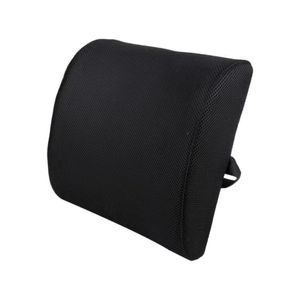 Memory Foam Back Support Cushion - Black