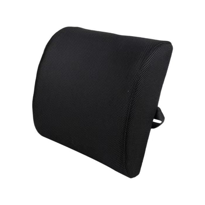 Memory Foam Back Support Cushion - Black