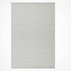 Contemporary Handwoven Wool Rug-Mavis 6371-Ivory-160x230cm