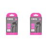2PK Core Essentials 3.5mm X6 Earphones/Earbuds In-Ear Wired w/ Mic - Black