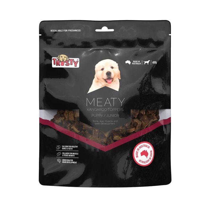 Trusty 400g Kangaroo Meaty Puppy Toppers Treats