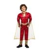 Dc Comics Size 5-6y Shazam 2 Deluxe Jumpsuit Costume Kids Dress Up Party Red