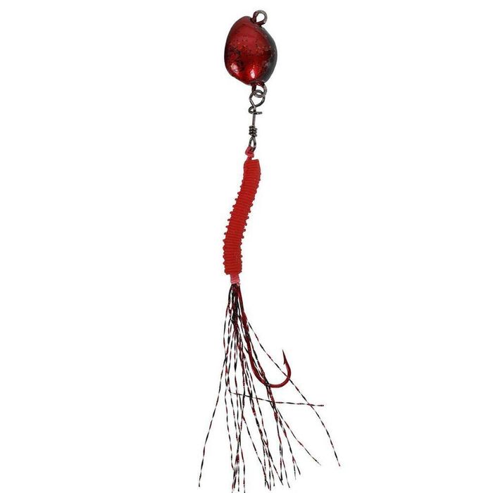Vexed Bottom Worm Long Shank 15g Mutsu Fishing Jig Lure Red Worm