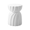 Oikiture Coffee Side Table Bedside End Stool Stand Magnesium Cement