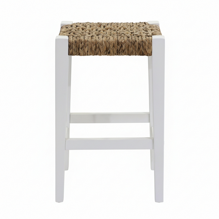 Genex Designs Oliver Coastal Counter Stool White