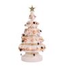Jingle Jollys Paper Christmas Tree 114CM w/ Star Topper LEDs Xmas Decorations Kit Home Office White