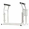Toilet Surround Support Rails with Basket - Mobility Aid for Elderly & Disabled - Safety Frame with Handrails