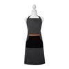 J Elliot Home Selby Cotton Apron 83 x 68 cm Charcoal & Black