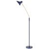 Telbix Farbon Contemporary Standing Floor Lamp Light Metal Blue Brass Matt