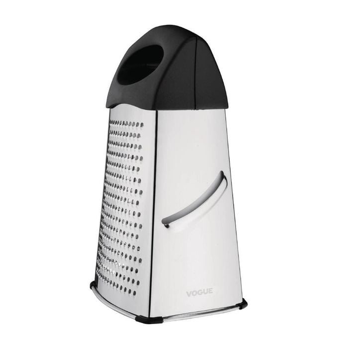 Vogue Heavy Duty 4 Way Box Grater Stainless Steel Kitchen Tool 254mm