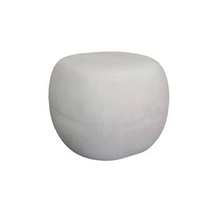 Modern Furniture ROCCO Indoor & Outdoor Pebble Side Table Stool - White Concrete