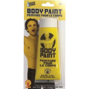 Body/Face 100ml Paint Creme Tube Mardi Gras Celebration Washable Makeup Yellow