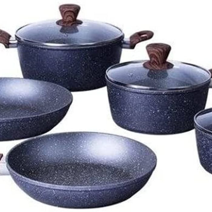 5pcs Cookware Set Frypan Casserole Saucepan Pot Nonstick Fry Pan Cookware
