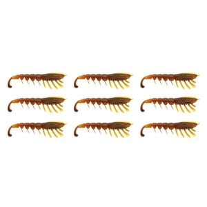 3x 3PK 4.5In Rapala Crush City The Imposter Plastic Prawn Lures - Motor Oil UV
