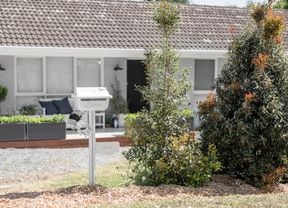 The front of a house showing a completed letterbox