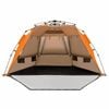 Costway 4-Person Pop-up Camping Tent Outdoor Traveling Orange