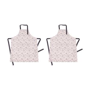 2PK Bas Phillips Printed Linen Looks Kitchen Apron Cotton Blue Birds