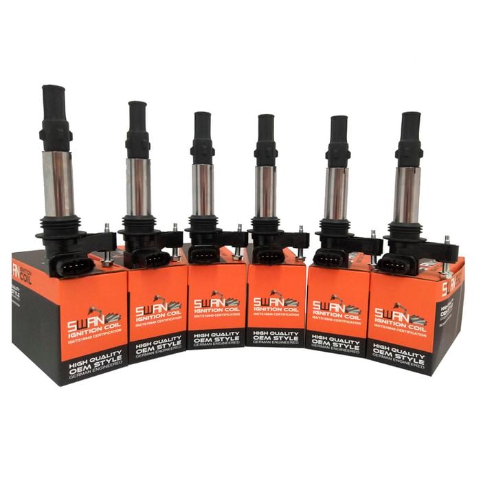 6-Pack SWAN Ignition Coil for Holden Crewman, Colarado & One Tonner (3.6L)