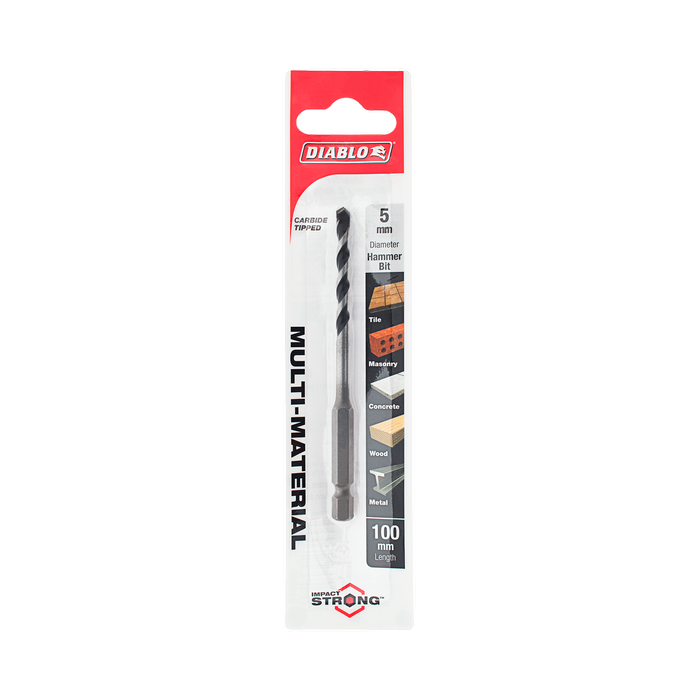 Diablo 5 x 100mm Multi-Material Drill Bit