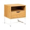 Coast bedside table with a shelf  - Natural