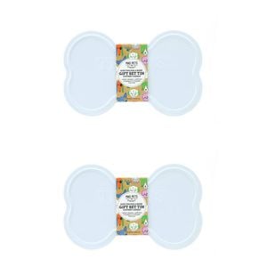 2PK Mad Pets Dog Grooming Gift Set Bone Tin 100ml Oatmeal & Chamomile