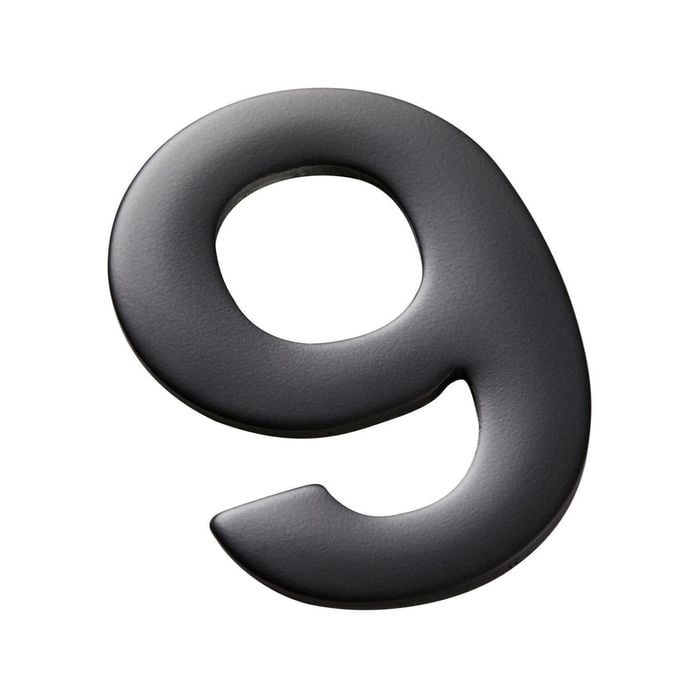 Sandleford 50mm Black Mode Self Adhesive House Number 9