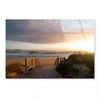 Wooden Bridge Leads Sea  Print 100% Australian Made 90 x 60cm  (Acrylic)