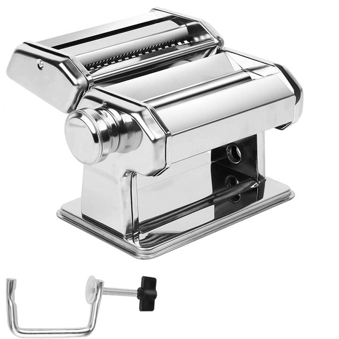 Vikus Pasta Maker – Manual Steel Machine With 8 Adjustable Thickness Settings