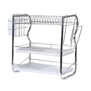Toque 3 Layers Iron Chrome Plated Dish Drainer Rack