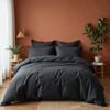 Balmain 1000 Thread Count Bamboo Cotton Quilt Cover Set Charcoal King